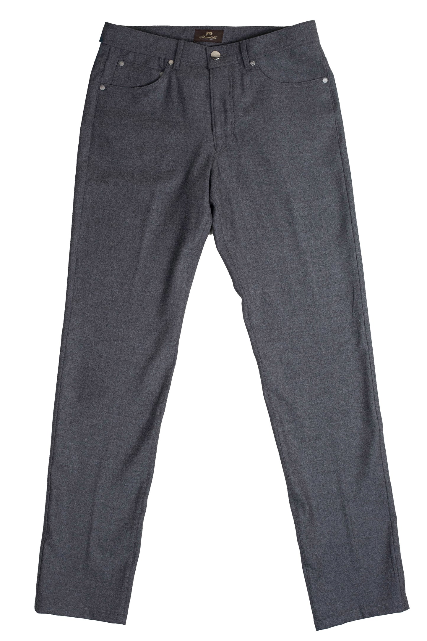 mandelli charcoal cashmere blend pant