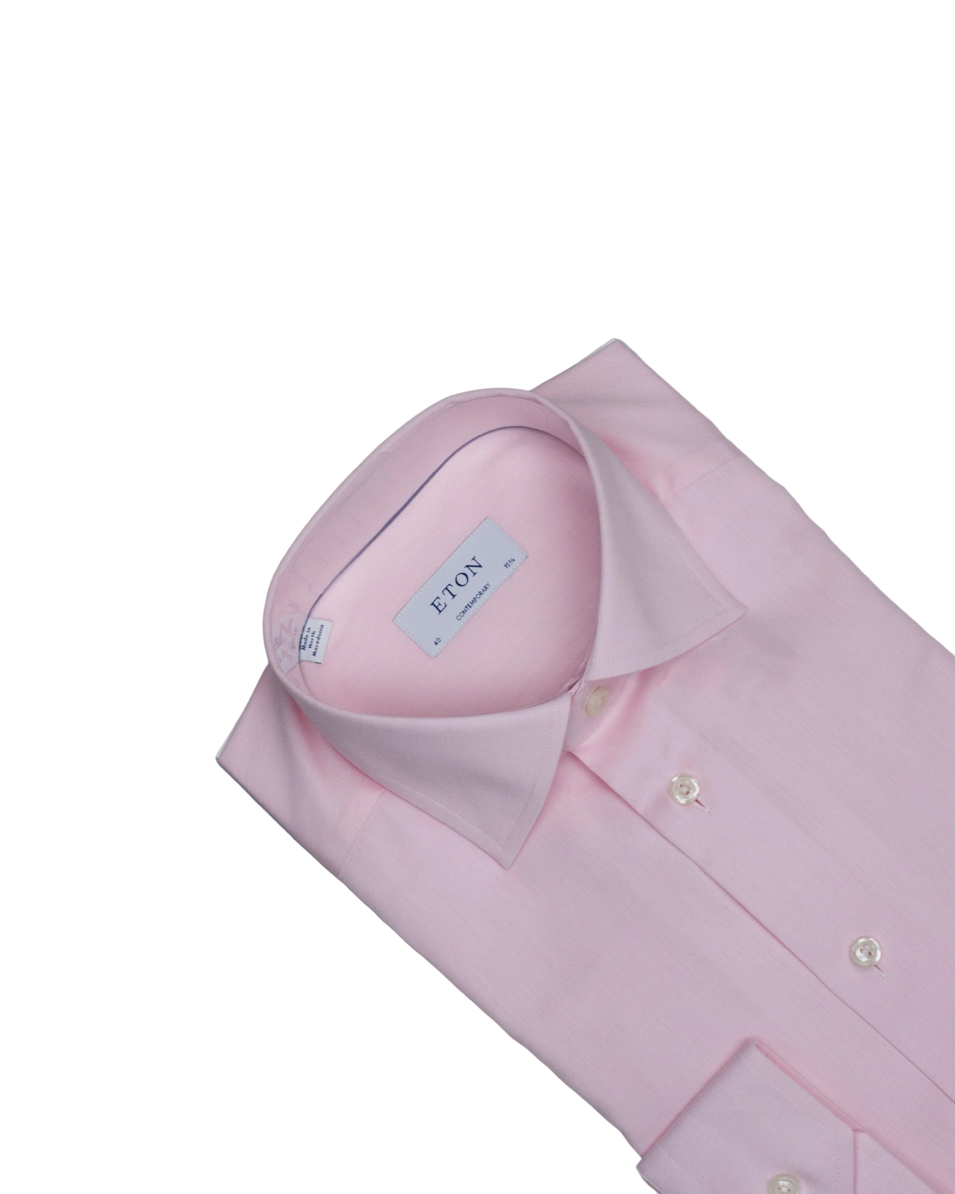 eton cont pink woven dress shirt – khakis of carmel