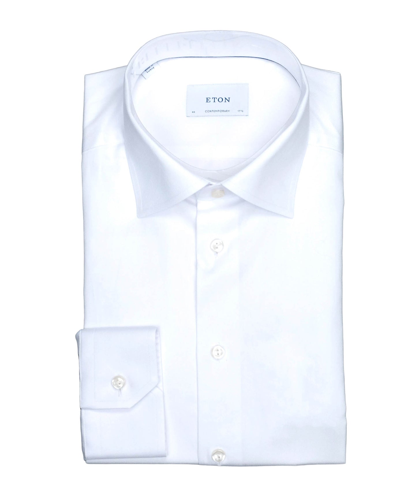 eton cont white woven dress shirt