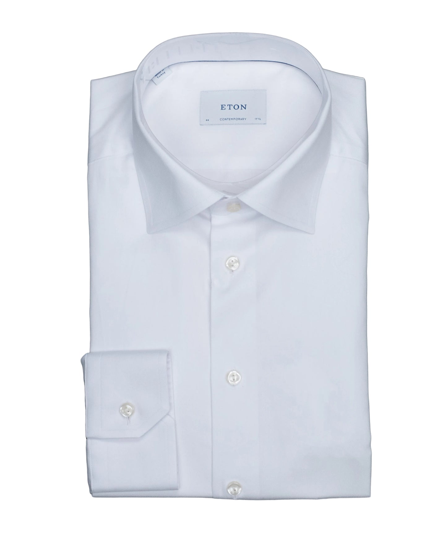 eton cont white woven dress shirt