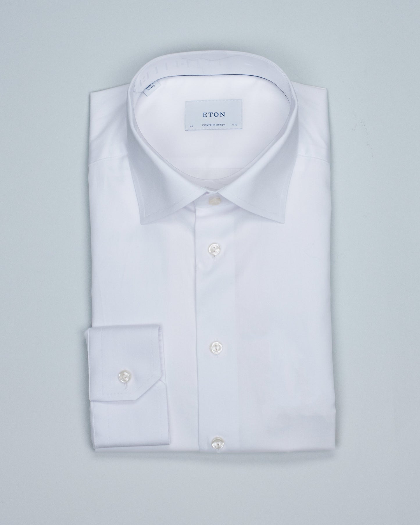 eton white woven dress shirt