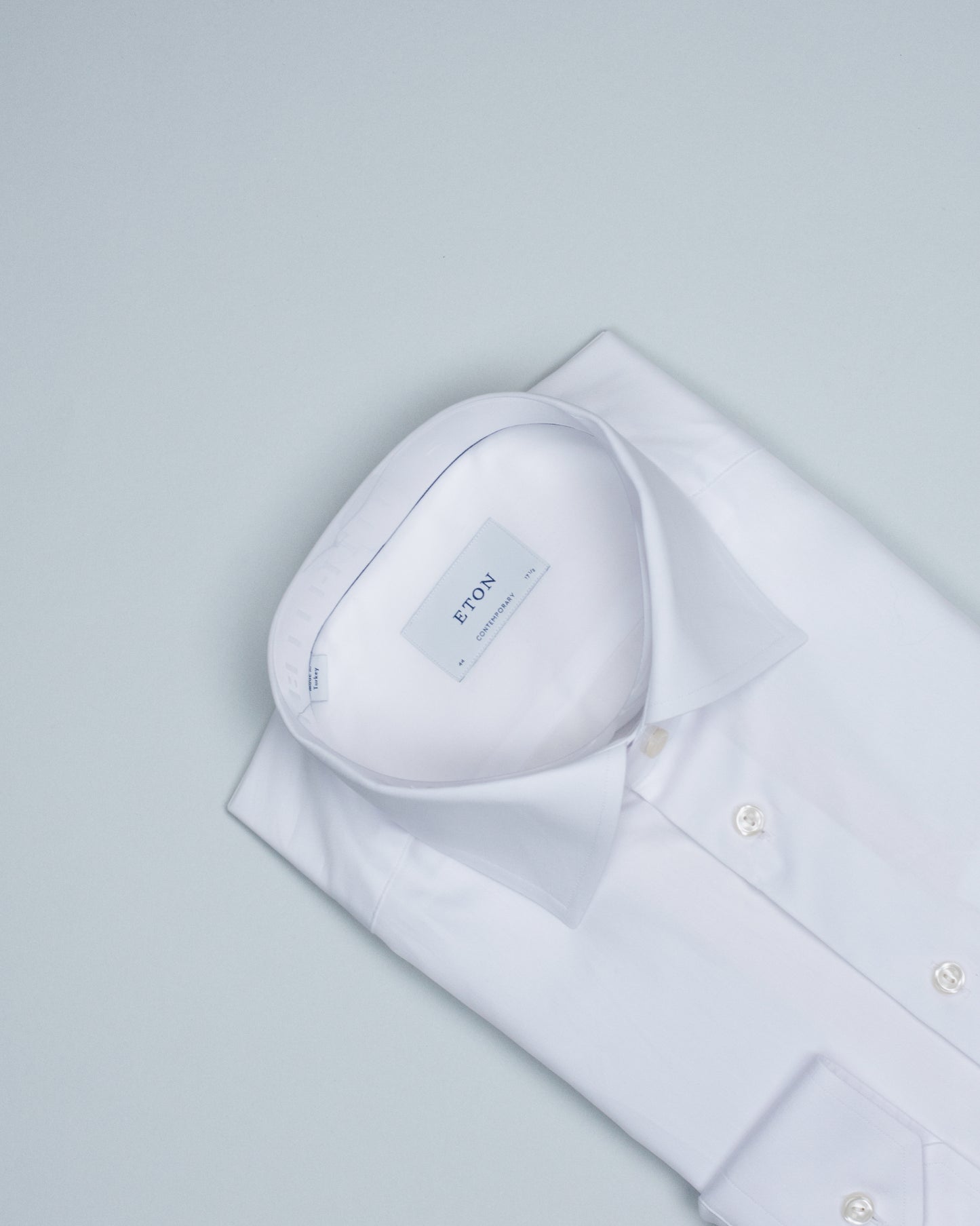 eton white woven dress shirt