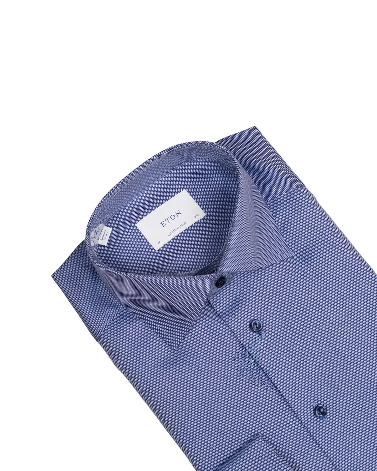 eton navy twill dress shirt