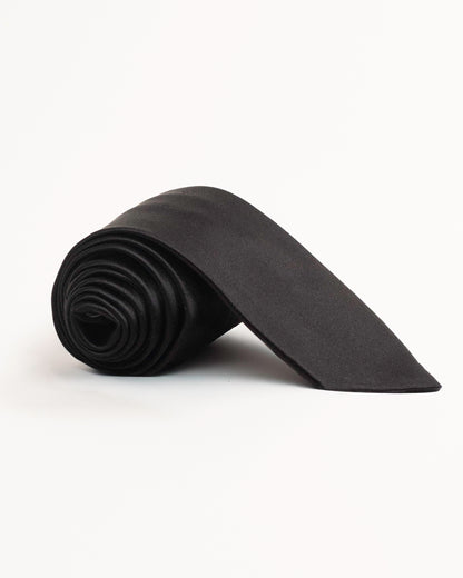 eton black silk formal tie