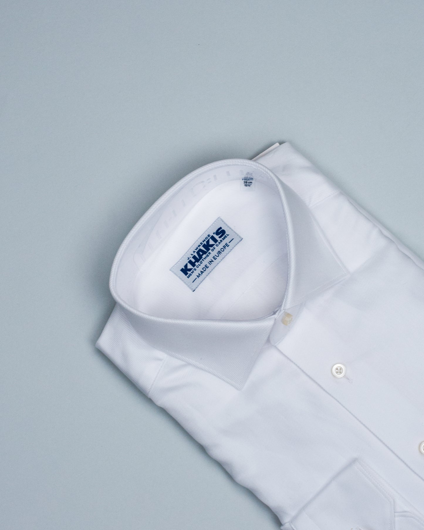khakis brand white twill dress shirt