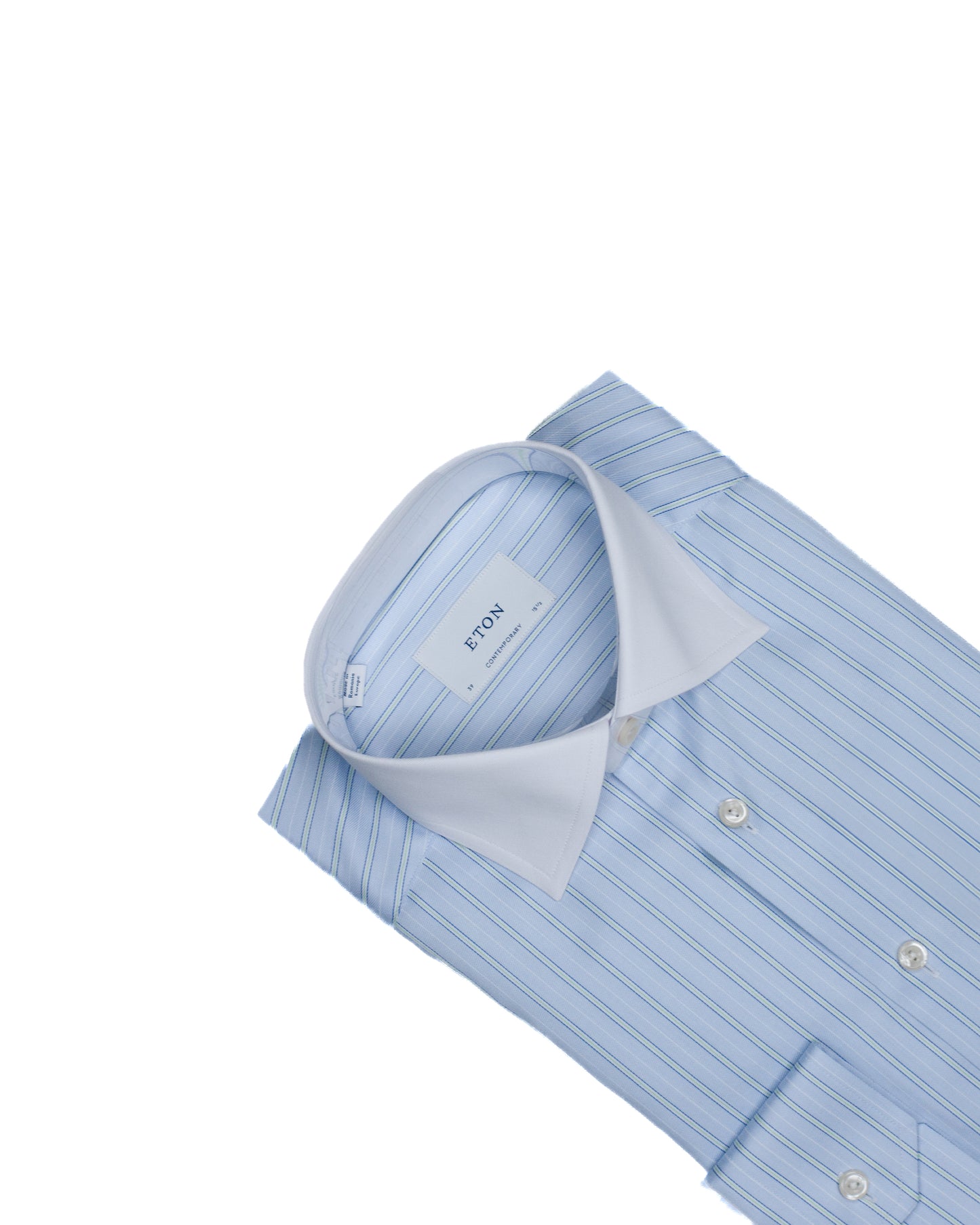 eton lt blue stripe shirt