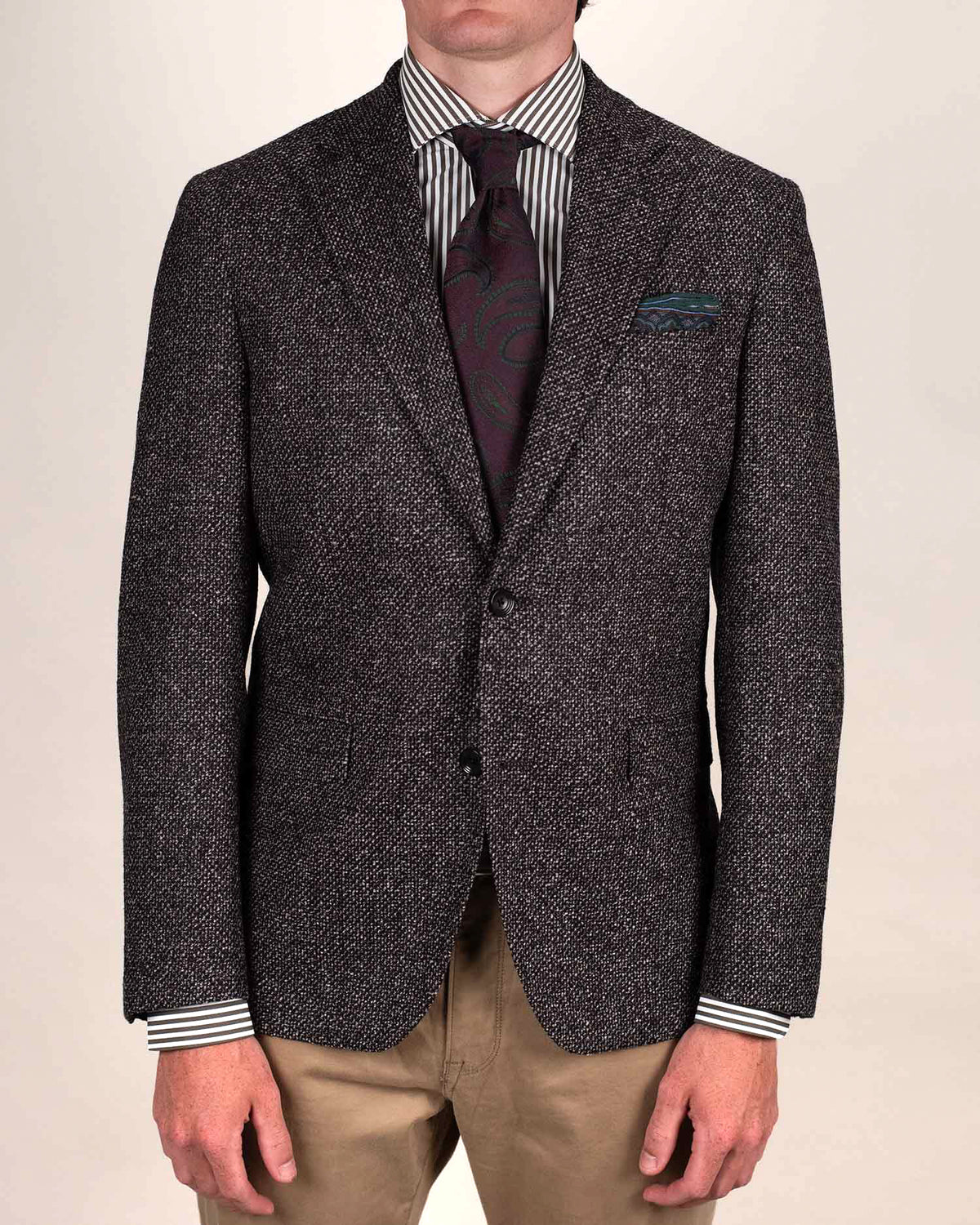 khakis brand brown mixy sport coat