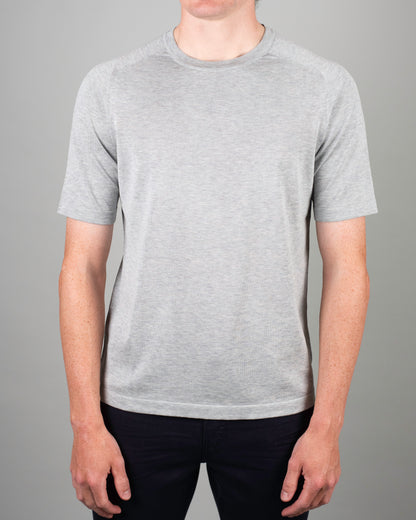 khakis brand silver crew tee