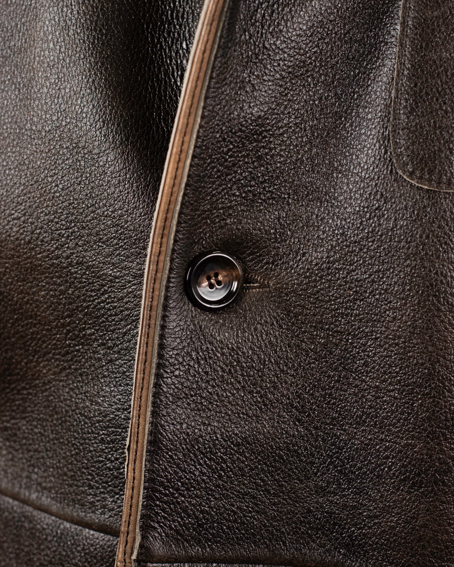 khakis brand brown leather jacket