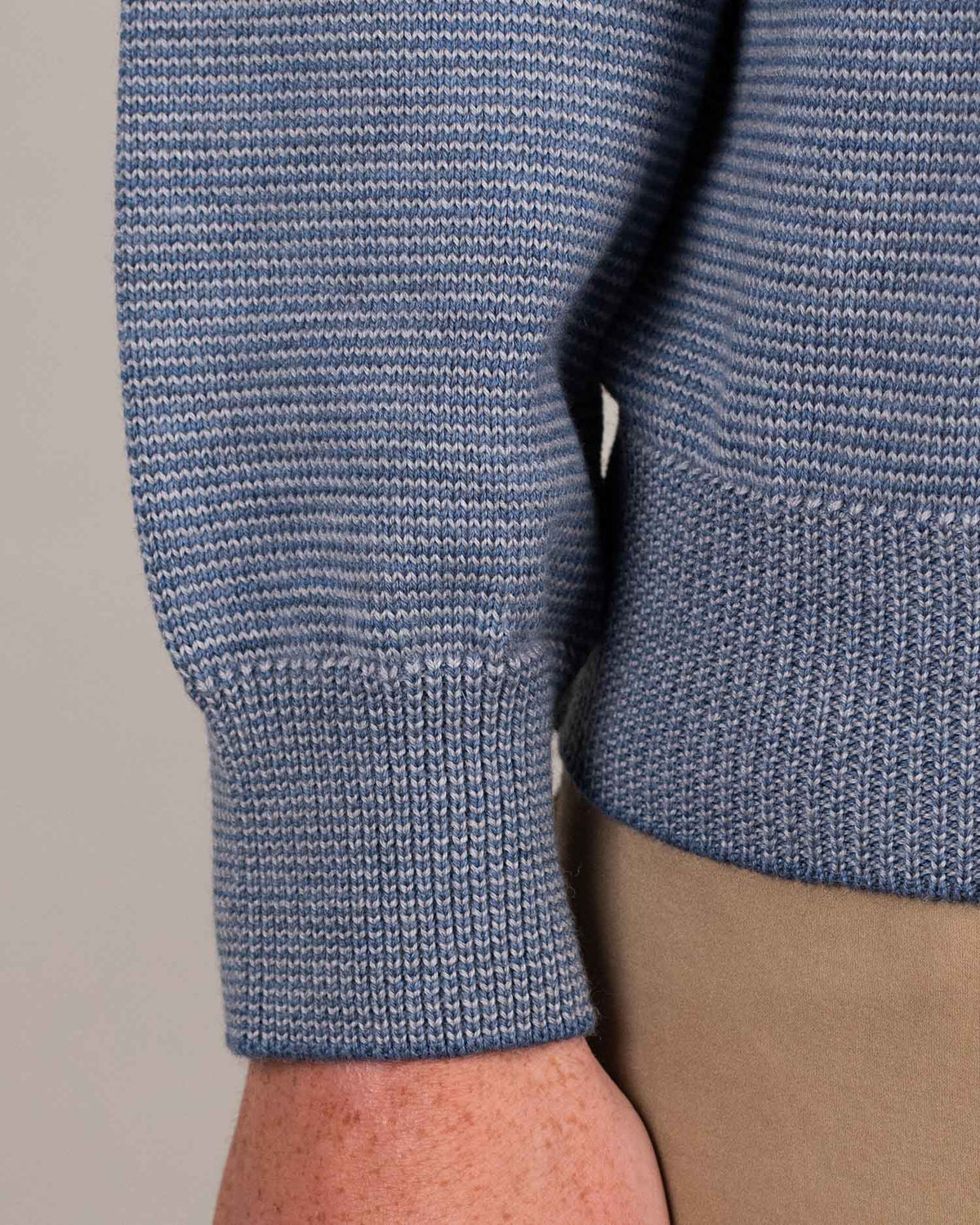 paul and shark lt blue wool zip sweater