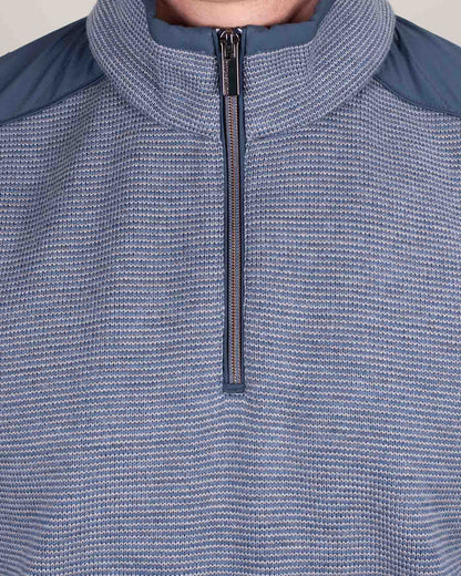 paul and shark lt blue wool zip sweater