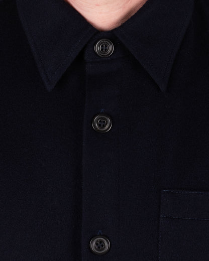paul and shark navy lp cashmere overshirt