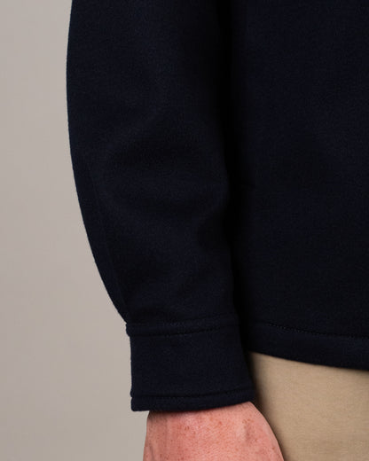 paul and shark navy lp cashmere overshirt