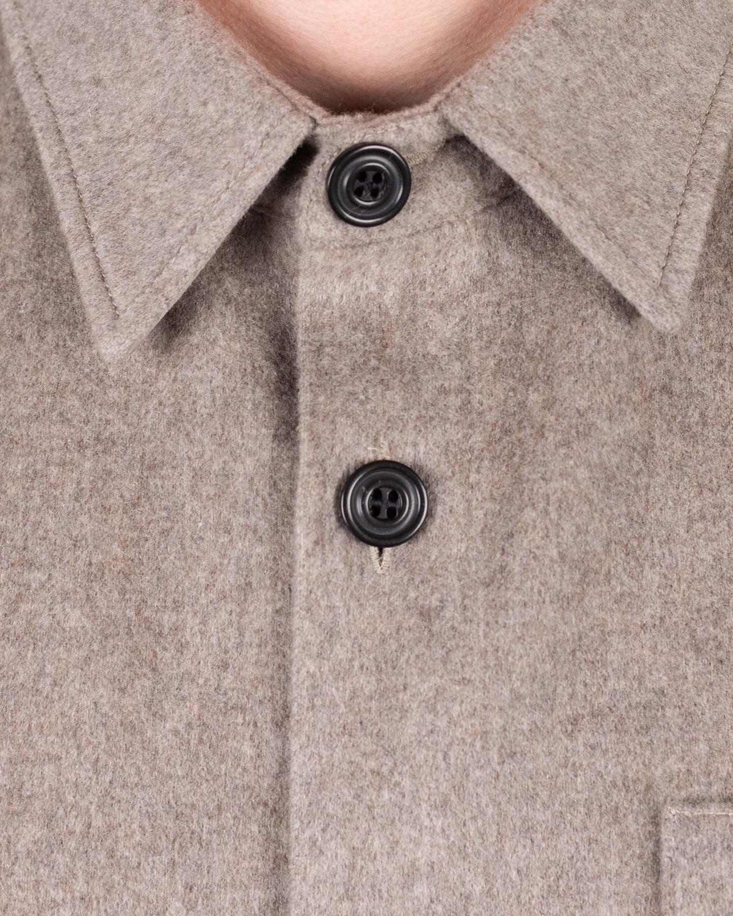 paul and shark taupe lp cashmere overshirt