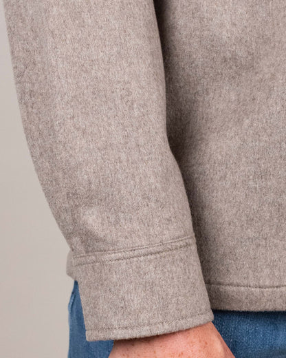 paul and shark taupe lp cashmere overshirt