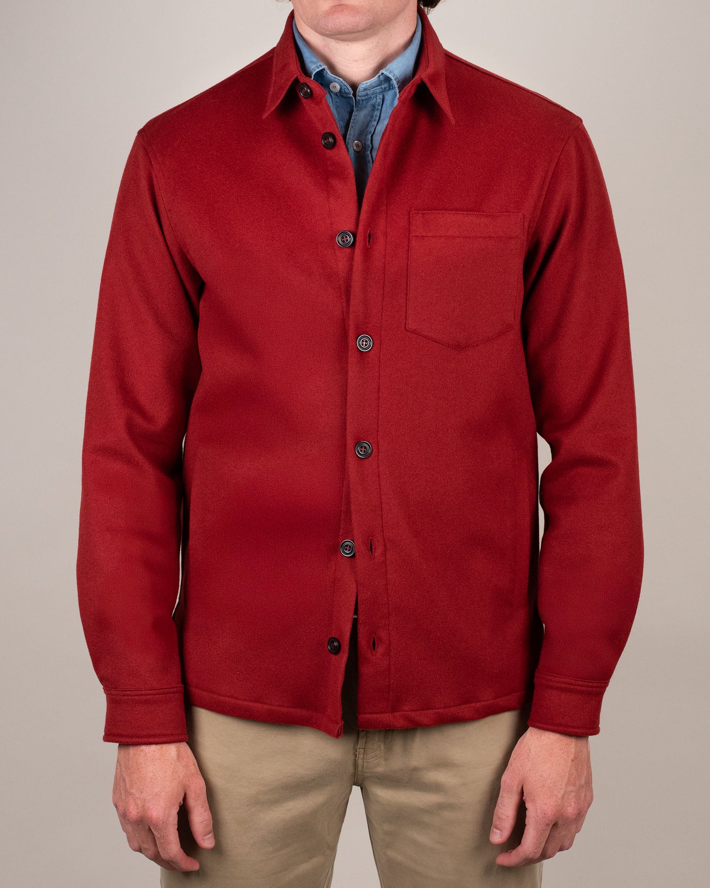 paul and shark brown lp cashmere overshirt