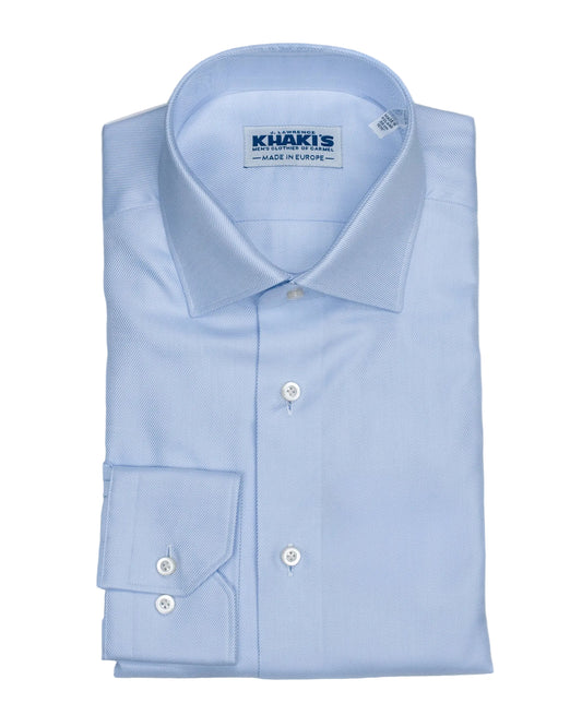 khakis brand blue twill dress shirt