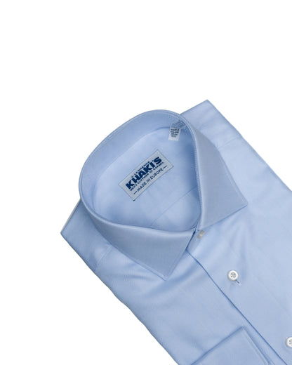 khakis brand blue twill dress shirt