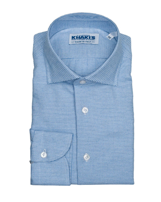 khakis brand blue check shirt
