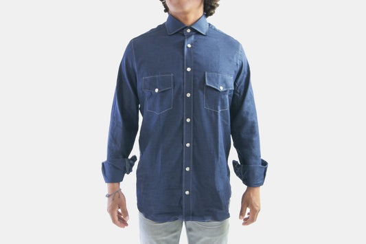 khakis of Carmel - blue shirt