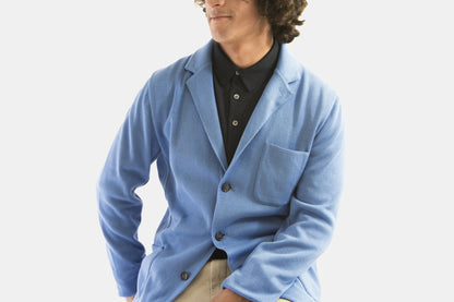 Khaki’s of Carmel - blue knitted light overshirt