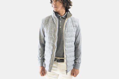 khakis of Carmel - grey quilted vest