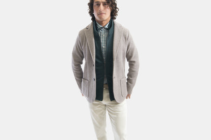 khakis of Carmel - grey knitted jacket