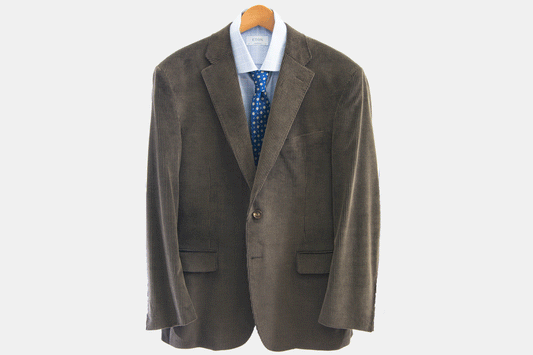 khakis of Carmel - brown corduroy coat