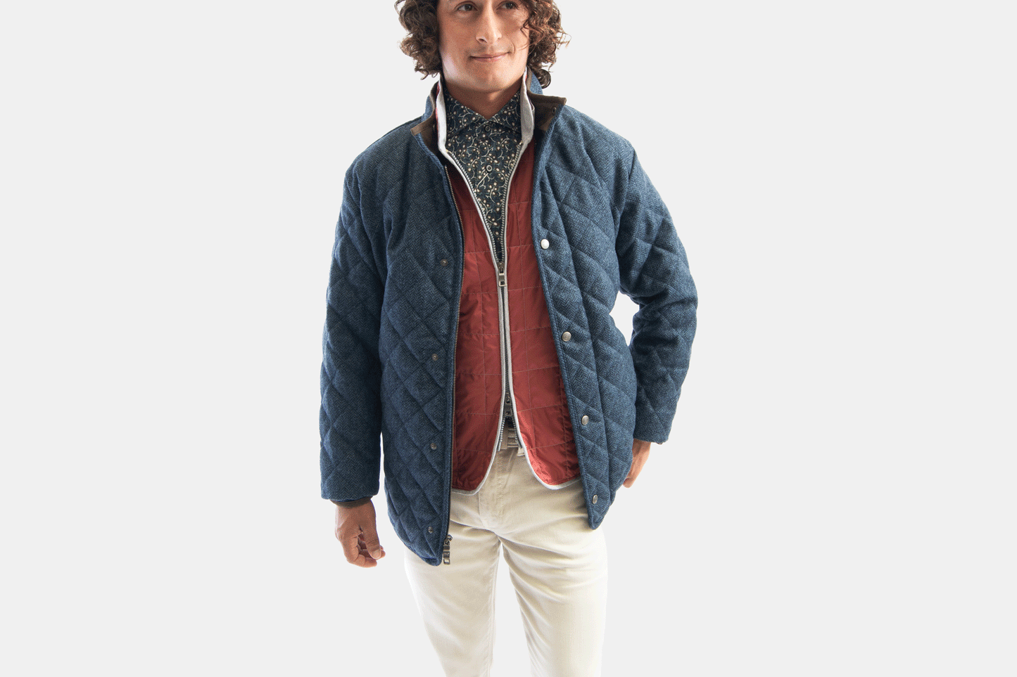 khakis of Carmel - Suffolk quilted wool travel coat