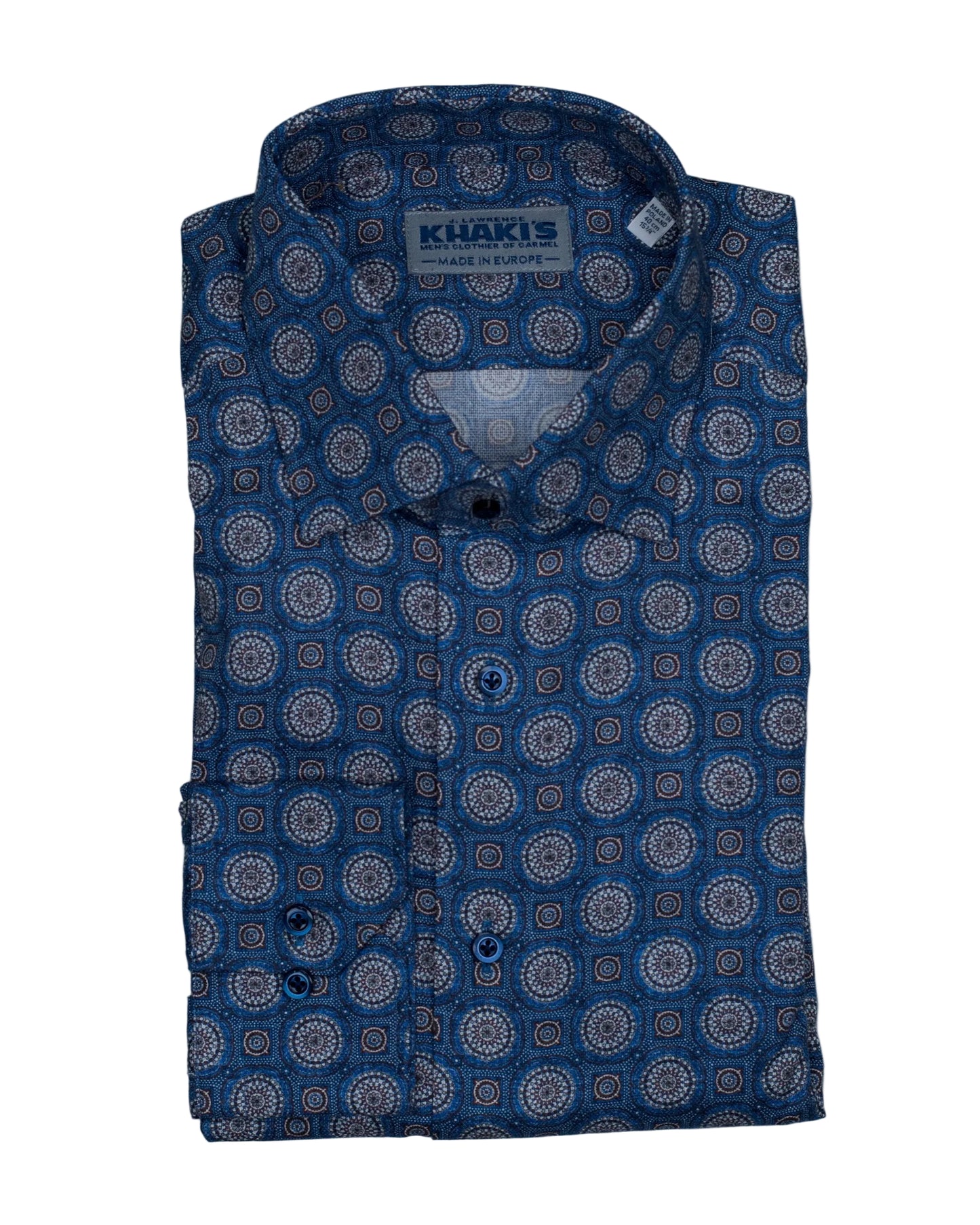 khakis brand dk blue dobby shirt