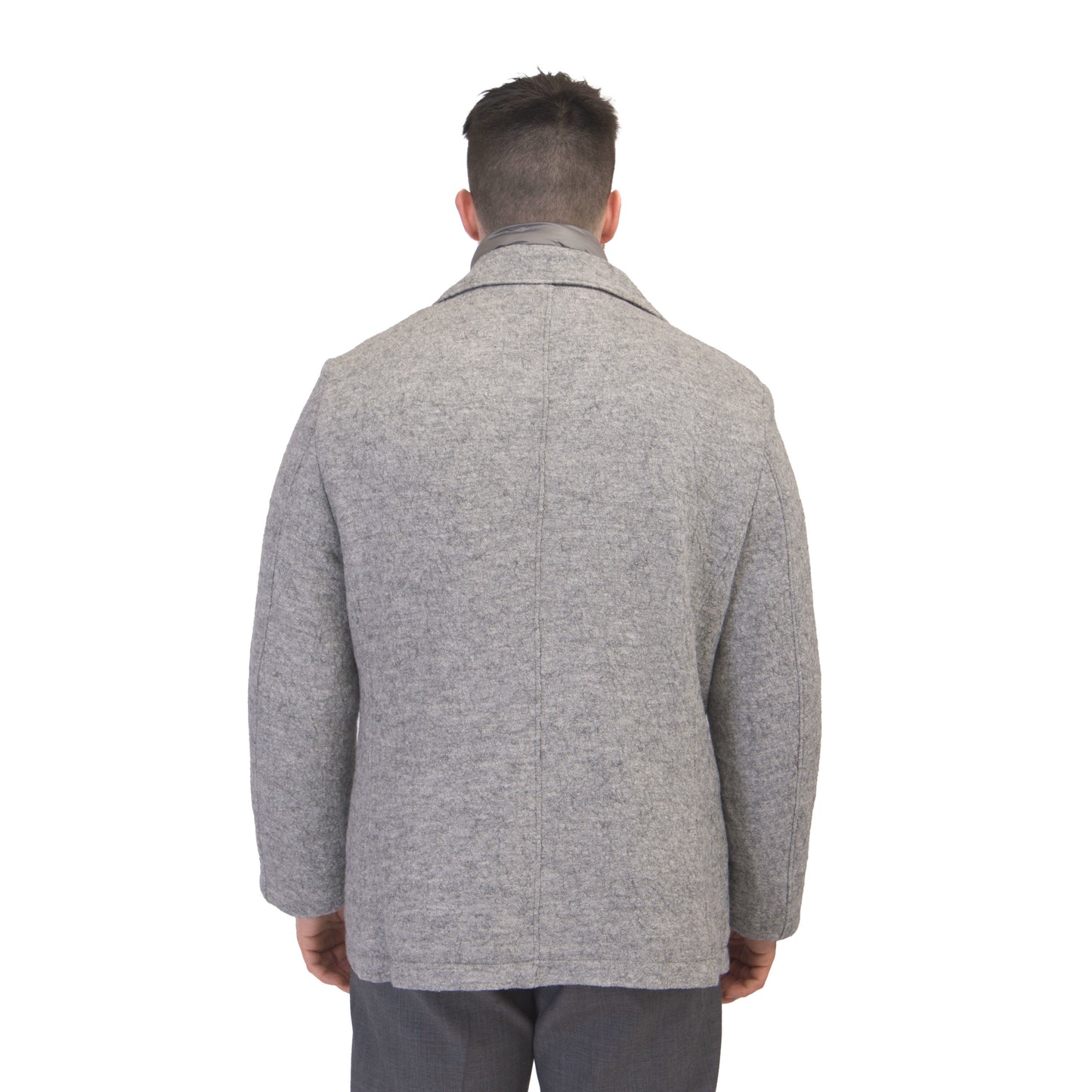 Khakis Carmel Ultimate Cruiser Double Breasted Jacket in Silver