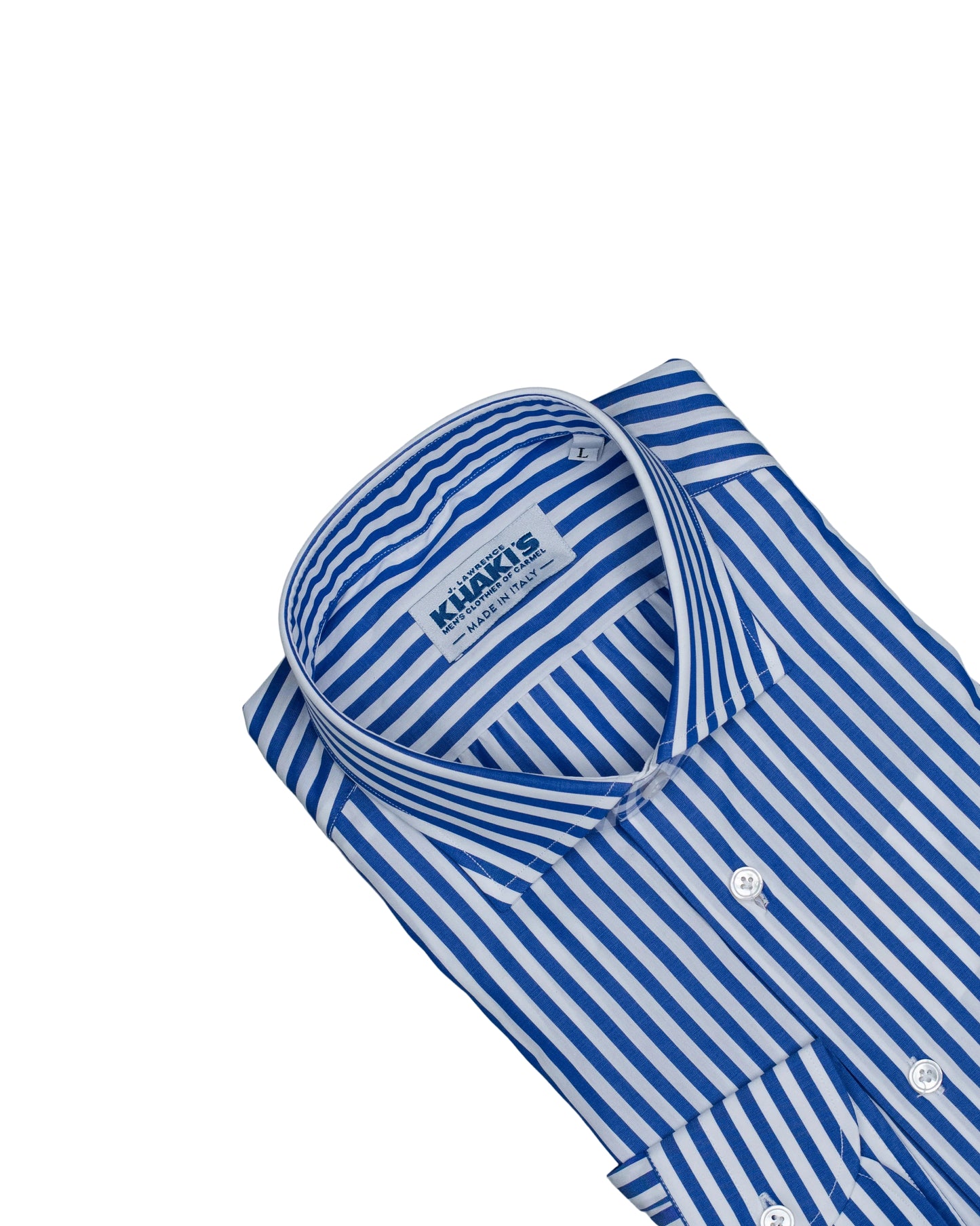 khakis brand blue stripe dress shirt