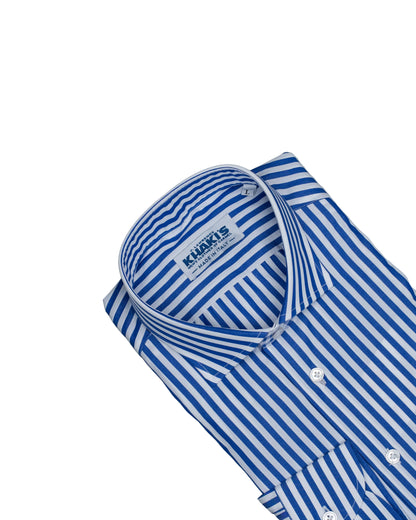 khakis brand blue stripe dress shirt