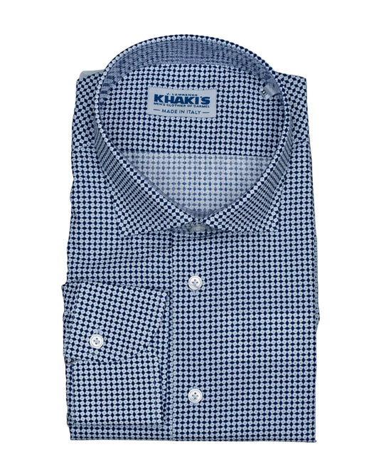 khakis brand navy print shirt