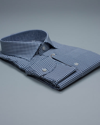 khakis brand navy print shirt
