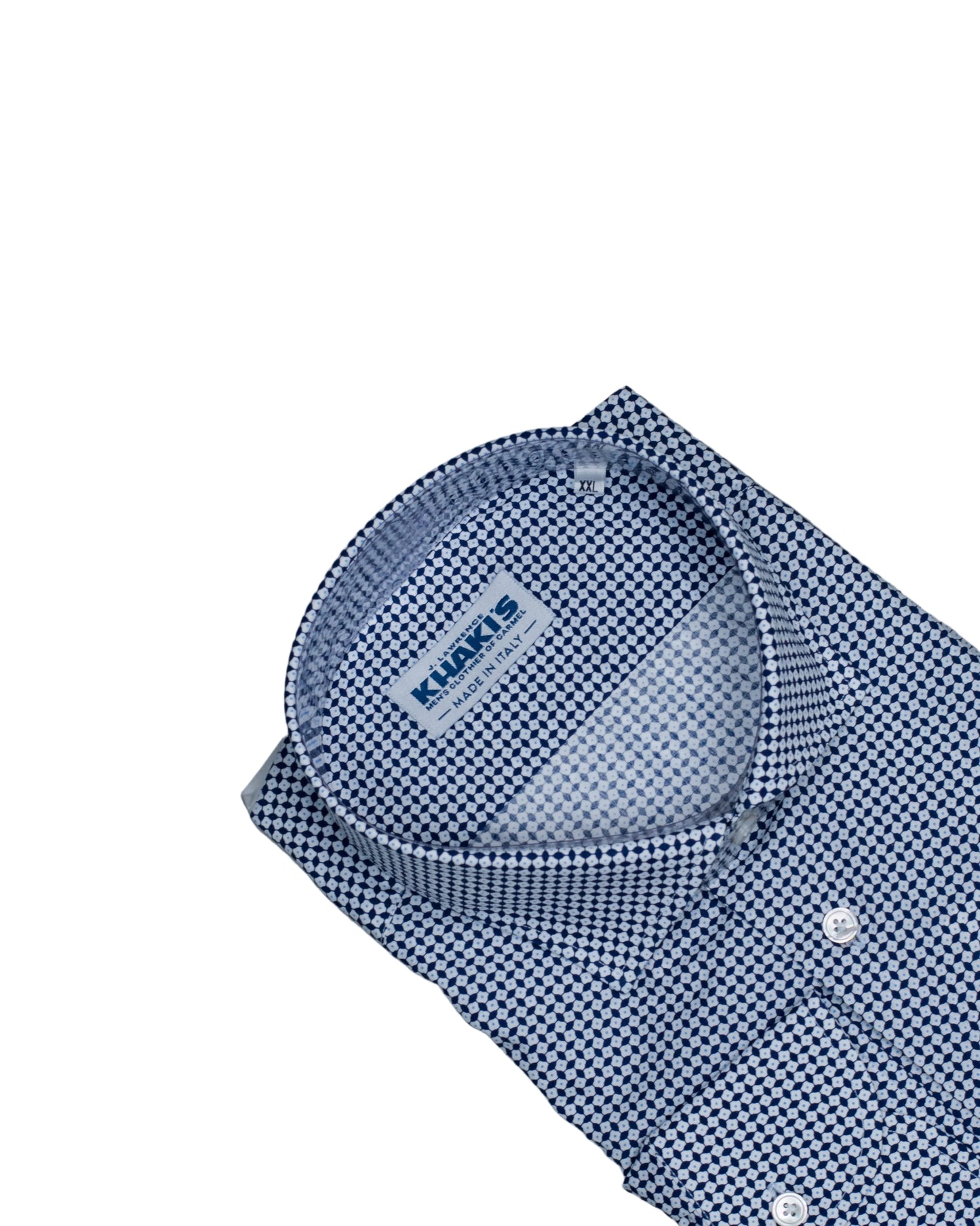 khakis brand navy print shirt