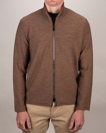 khakis brand full zip sweater
