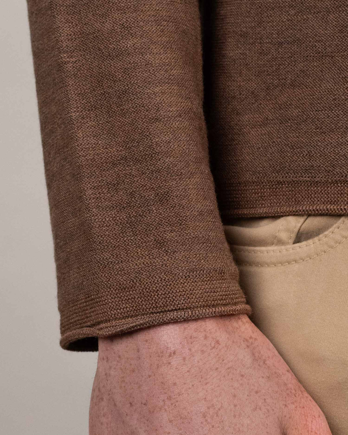 khakis brand full zip sweater