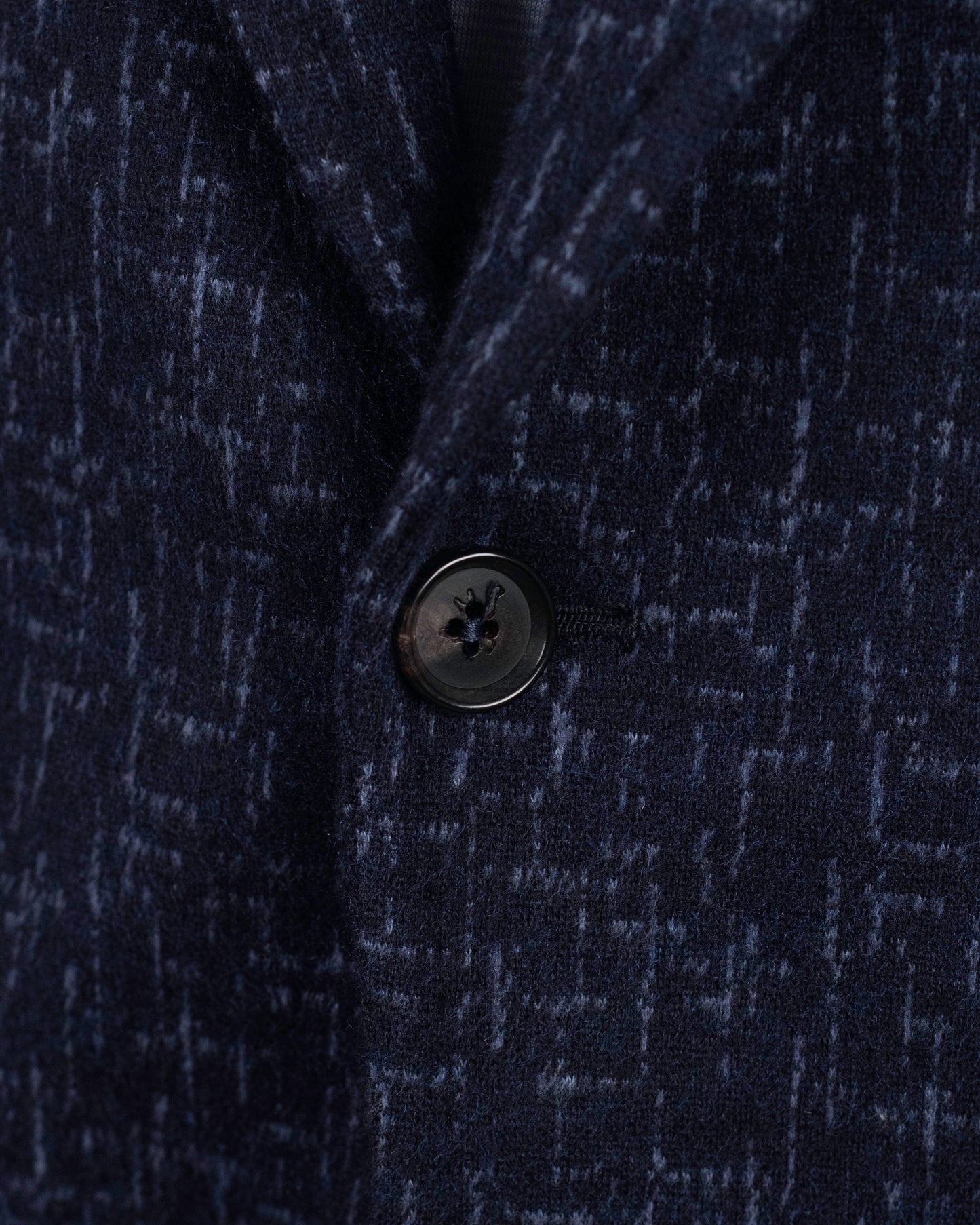 isaia dk blue fleck jersey sport coat