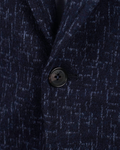 isaia dk blue fleck jersey sport coat