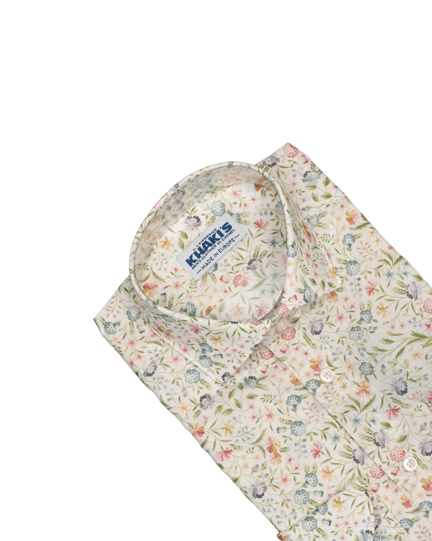 khakis brand cream liberty print shirt