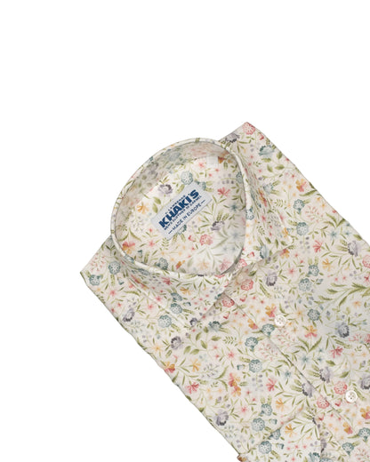 khakis brand cream liberty print shirt
