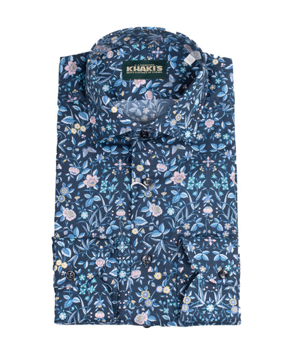 khakis brand navy liberty print casual shirt