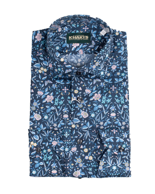 khakis brand navy liberty print casual shirt