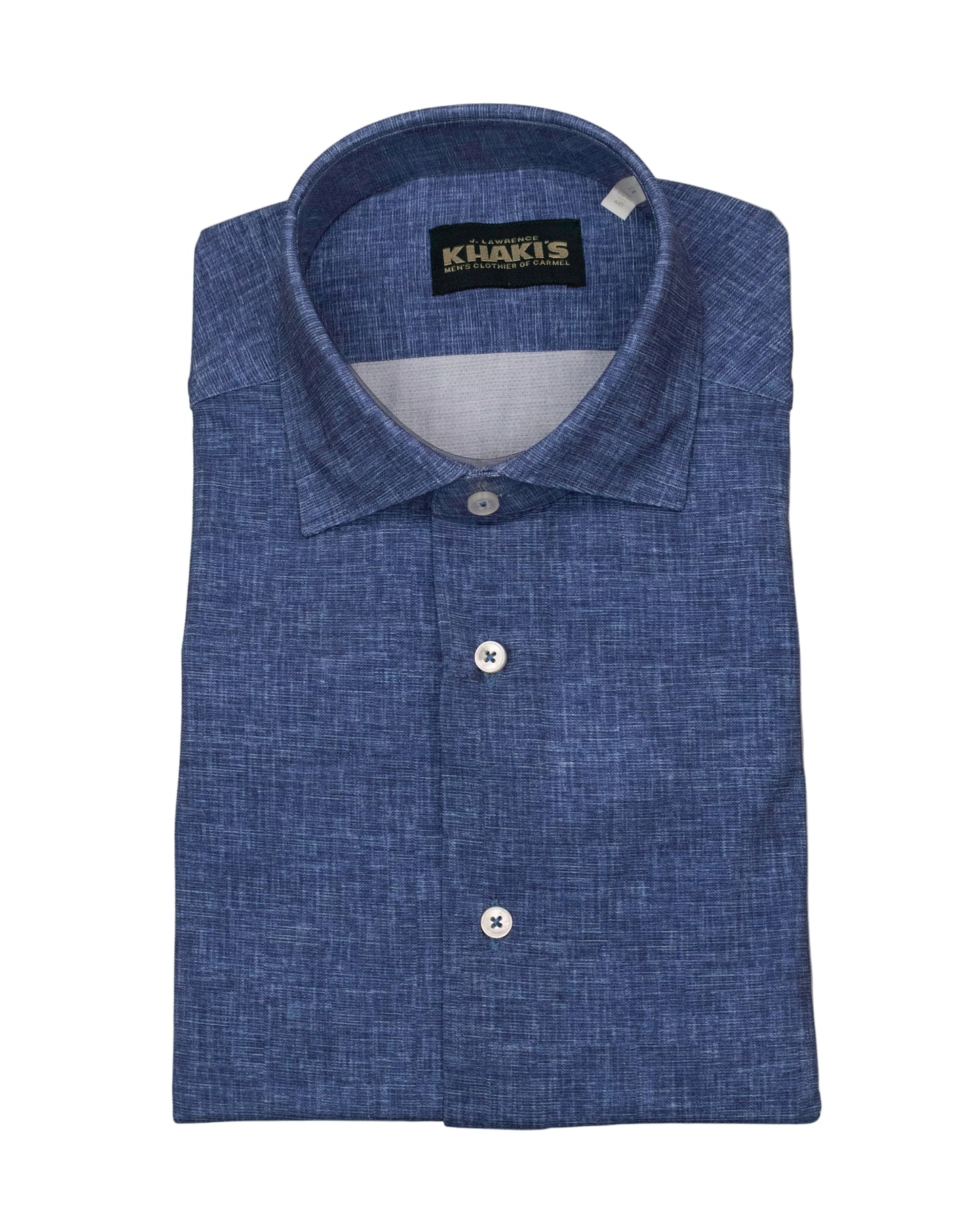 khakis brand blue solid shirt