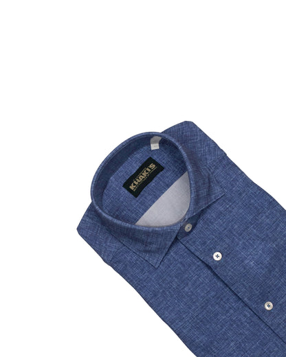 khakis brand blue solid shirt