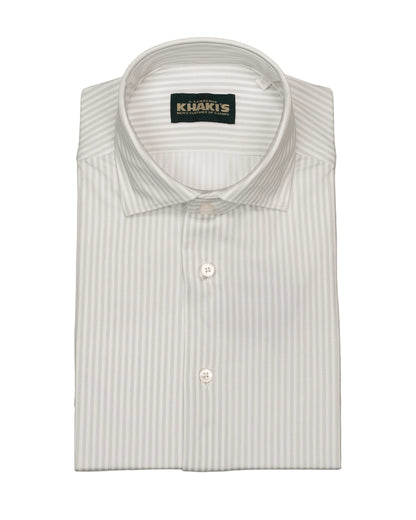 khakis brand grey jersey stripe shirt