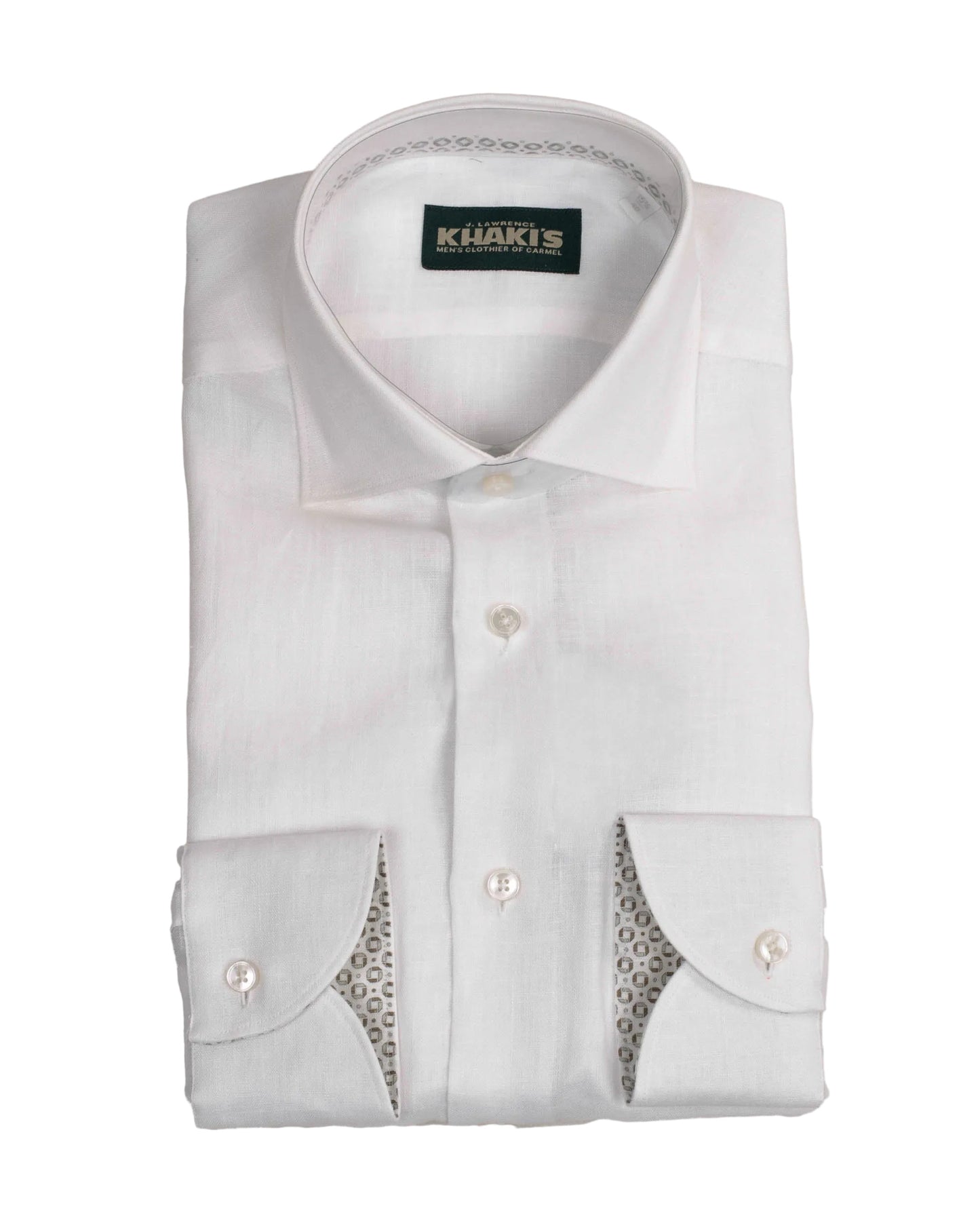 khakis brand white linen casual shirt