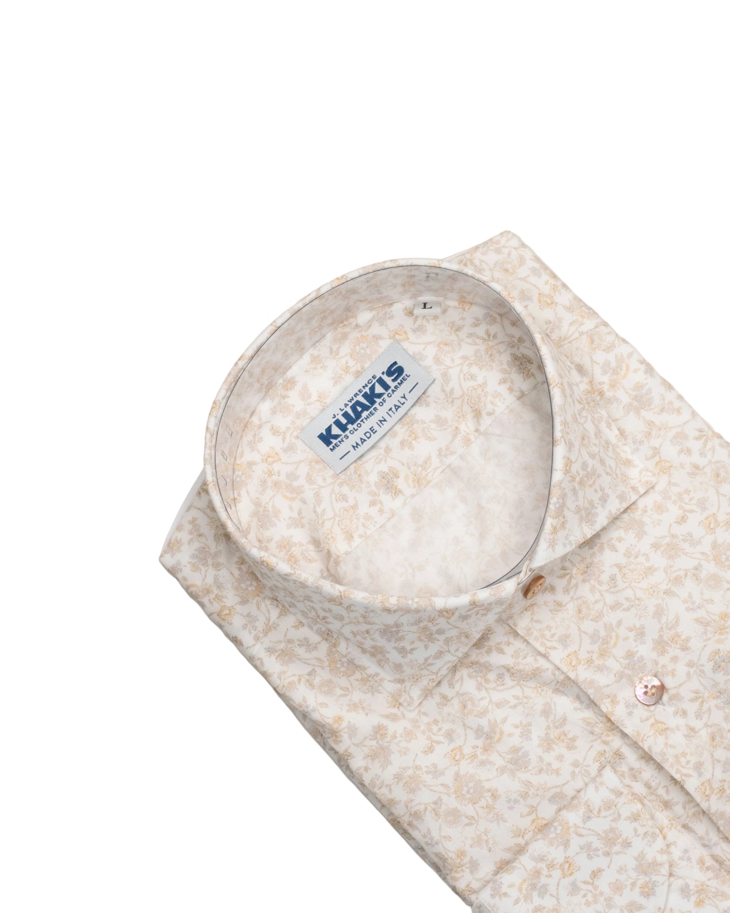 khakis brand brown floral shirt