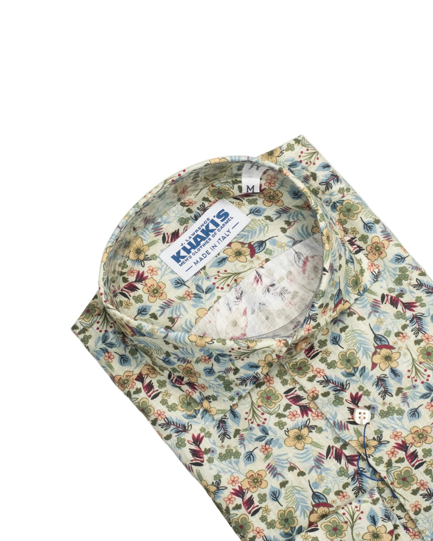 khakis brand brown floral shirt